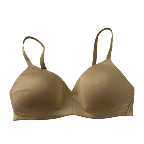 Calvin Klein Beige Padded Bra M B75 Underwire Adjustable Straps - Picture 1 of 3